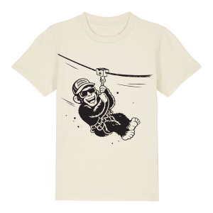 T-shirt Natural Raw Zipliner