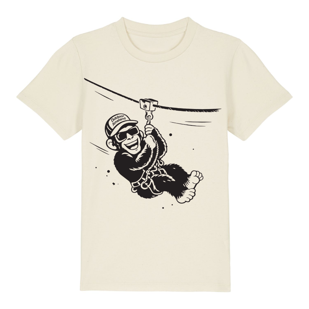 T-shirt Natural Raw Zipliner